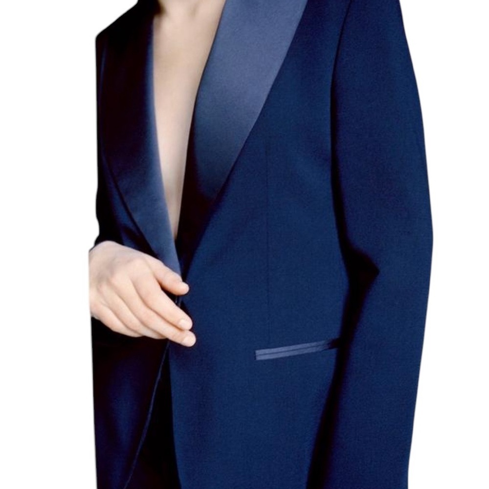ZARA/ WOOL BLEND TUXEDO JACKET/Size :S